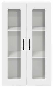 VidaXL Fali üveges szekrény PORTO Fehér 60 x 31 x 100 cm Szerelt Fa