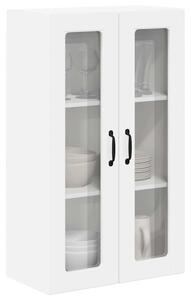 VidaXL Fali üveges szekrény PORTO Magas Fényű Fehér 60 x 31 x 100 cm