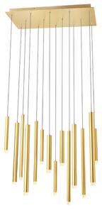 PALOS LED csillár, matt réz, áttetsző, 52cm