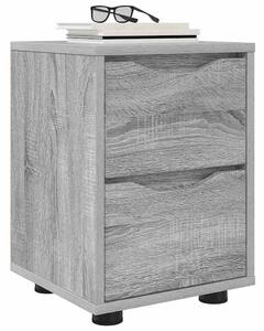 VidaXL Éjjeliszekrények 2 pcs Szürke Sonoma 30,5 x 30 x 43 cm Faanyag