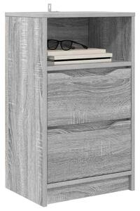 VidaXL Éjjeliszekrények 2 pcs Szürke Sonoma 40 x 30 x 467 cm Faanyag