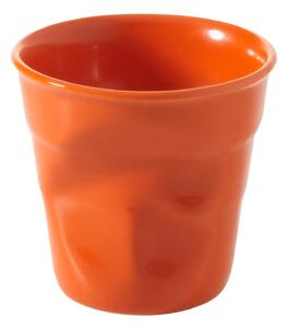 REVOL Froissés cappuccino pohár, 18 cl, narancssárga