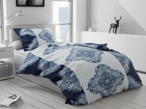 Mandala kék pamut ágyneműhuzat