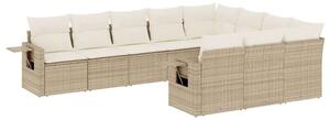 VidaXL Polyrattan Kerti Ülőgarnitúra - 10 részes - Bézs