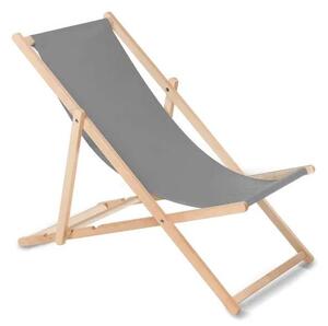 GreenBlue Napozóágy - Bükkfa - Szürke - 105cm