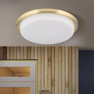 LEROX modern LED mennyezeti lámpa, 30 cm, matt réz