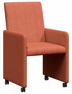 VidaXL Étkező Székek 2 pcs Piros narancs 57 x 66 x 94 cm Bársony anyag