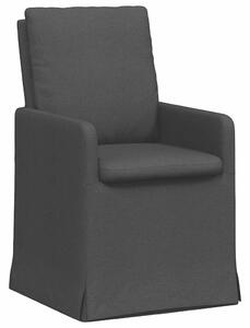 VidaXL Étkező Székek 2 pcs Fekete 57 x 67 x 98 cm szövet