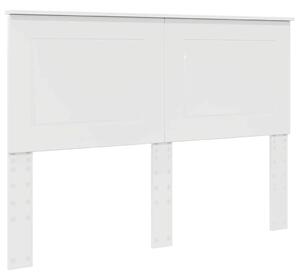 VidaXL Fejtámla Fényes Fehér 160 cm Faanyag
