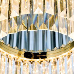 PRISM led kristály mennyezeti lámpa, arany, 55 cm