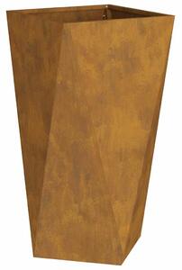VidaXL Növénytartó 2 pcs Rozsdás 40 x 40 x 75 cm Időjárásálló acél