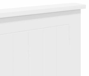 VidaXL Fejtámla fejtámlával Fényes Fehér 180 cm Faanyag