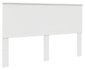 VidaXL Fejtámla fejtámlával Fényes Fehér 160 cm Faanyag