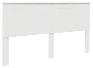 VidaXL Fejtámla fejtámlával Fényes Fehér 180 cm Faanyag
