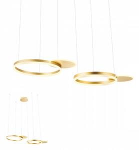 Modern LED csillár, SIGUA, matt arany, 99W