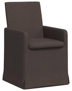VidaXL Étkező Székek 2 pcs sötétbarna 57 x 67 x 95 cm szövet