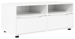 VidaXL TV szekrény fiókkal Magas Fényű Fehér 100 x 48 x 43 cm Faanyag