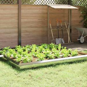 VidaXL Csiga kerítés 16 db 100 x 3,5 x 25 cm Horganyzott Acél Ezüst