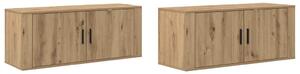 VidaXL Fali TV szekrény szett 2 pcs Artisan tölgy 100 x 34,5 x 40 cm