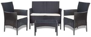 VidaXL Polyrattan Kerti Bútorszett - 4 részes