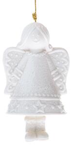 Porcelán csengettyű Angyal, 7,9 x 10,1 x 6,5 cm