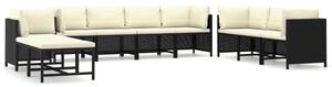 VidaXL Polyrattan Kerti Bútorszett - 10 részes