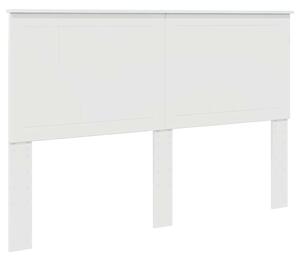 VidaXL Fejtámla fejtámlával Fényes Fehér 150 cm Faanyag