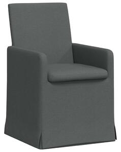 VidaXL Étkező Székek 2 pcs Sötétszürke 57 x 67 x 95 cm szövet