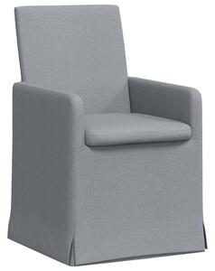VidaXL Étkező Székek 2 pcs Világosszürke 57 x 67 x 95 cm szövet