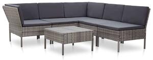 Vidaxl Polyrattan Kerti Ülőgarnitúra - 6 részes