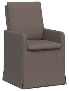 VidaXL Étkező Székek 2 pcs Világosszürke 57 x 67 x 98 cm Vászon