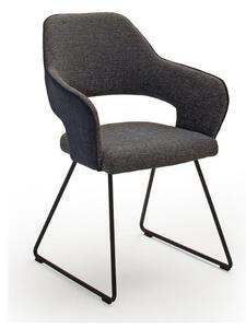 Newcastle szék, fekete, trapéz alakú lábakkal (matt fekete)