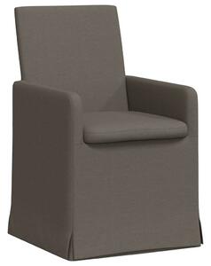 VidaXL Étkező Székek 2 pcs Világosszürke 57 x 67 x 95 cm Vászon