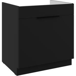 SAJU mosogató alsószekrény - szélesség 80 cm, fekete