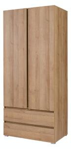 Fiókos gardróbszekrény 92 cm LIONU - riviéra tölgy