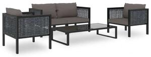 VidaXL Polyrattan Kerti Ülőgarnitúra - 5 részes
