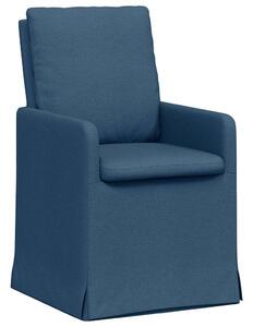 VidaXL Étkező Székek 2 pcs Kék 57 x 67 x 98 cm szövet
