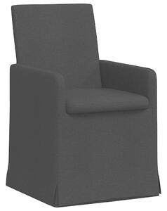 VidaXL Étkező Székek 2 pcs Fekete 57 x 67 x 95 cm szövet