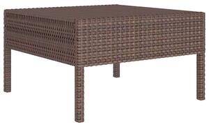 Polyrattan Kerti Bútorszett - 5 részes - Barna
