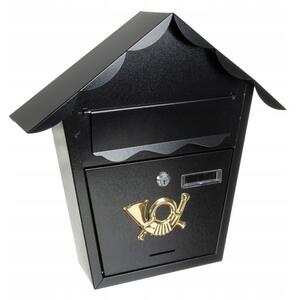 MT Malatec postaláda, címtér, kulcszár, fekete