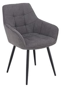 Design fotel, szürke/fekete, MARKEN