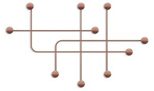 Fali fogas 107cm, fém, rézbarna - ESCAPE ROOM