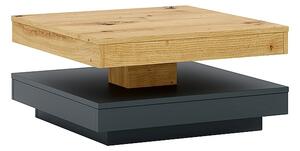 Cotto Artisan Forgatható Dohányzóasztal Laminált Tölgy/Antracit