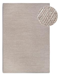 Bézs kézi szövésű gyapjúkeverék szőnyeg 120x170 cm Pradesh Linen White – Elle Decoration