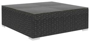 VidaXL Polyrattan Kerti Bútorszett - 5 részes - Fekete