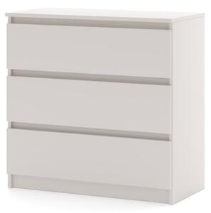 SIMPLE komód 80 cm, 3 fiókkal, kasmír
