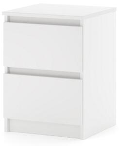 SIMPLE komód 40 cm, 2 fiókkal, fehér