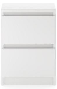 SIMPLE komód 40 cm, 2 fiókkal, fehér