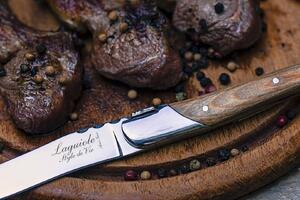 Steak késkészlet Laguiole Luxury 6 db olive