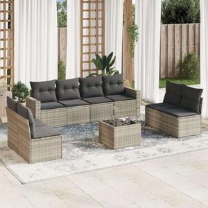 VidaXL Polyrattan Kerti Ülőgarnitúra - 9 részes